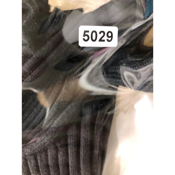 Anine Bing Victoria Top Cutout Ribbed Knit Stretch Cotton Turtleneck Black M - Picture 10 of 10